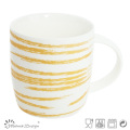 Yellow Color with Fancy Design Dreamy Mug